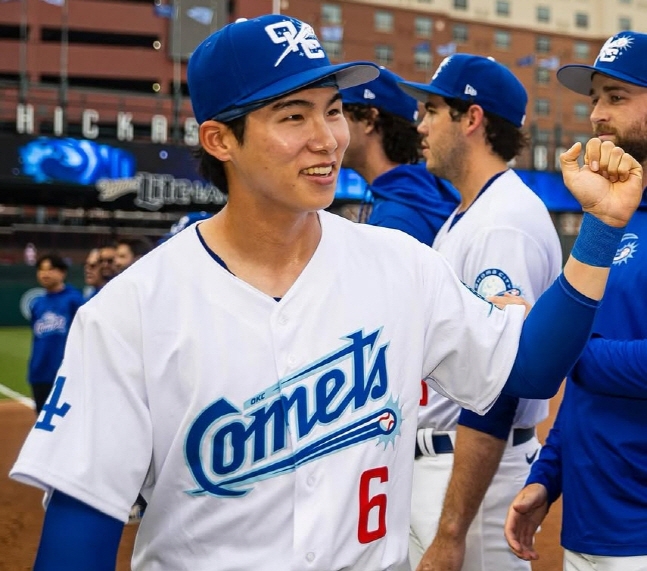 김혜성. /사진=오클라호마시티 코메츠 공식 SNS