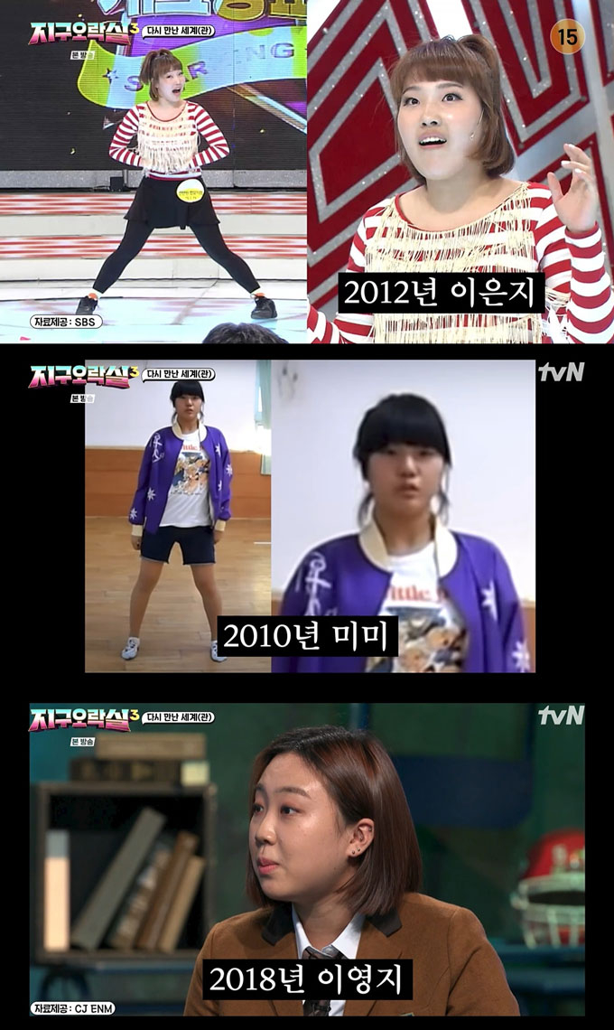 tvN '뿅뿅 지구오락실' 멤버들의 과거 사진이 공개됐다. /사진=tvN '뿅뿅 지구오락실' 방송 화면