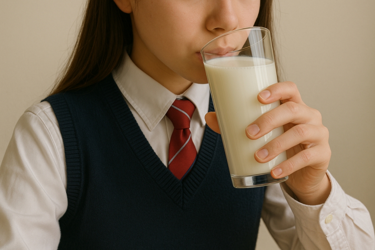 우유급식 학교의 청소년들은 성장기에 필요한 칼슘이 권장 섭취량의 약 70%를 채우는 것으로 나타났다. 이는 비급식 학교보다 20%가량 더 많은 양이다. /사진=우유자조금관리위원회 