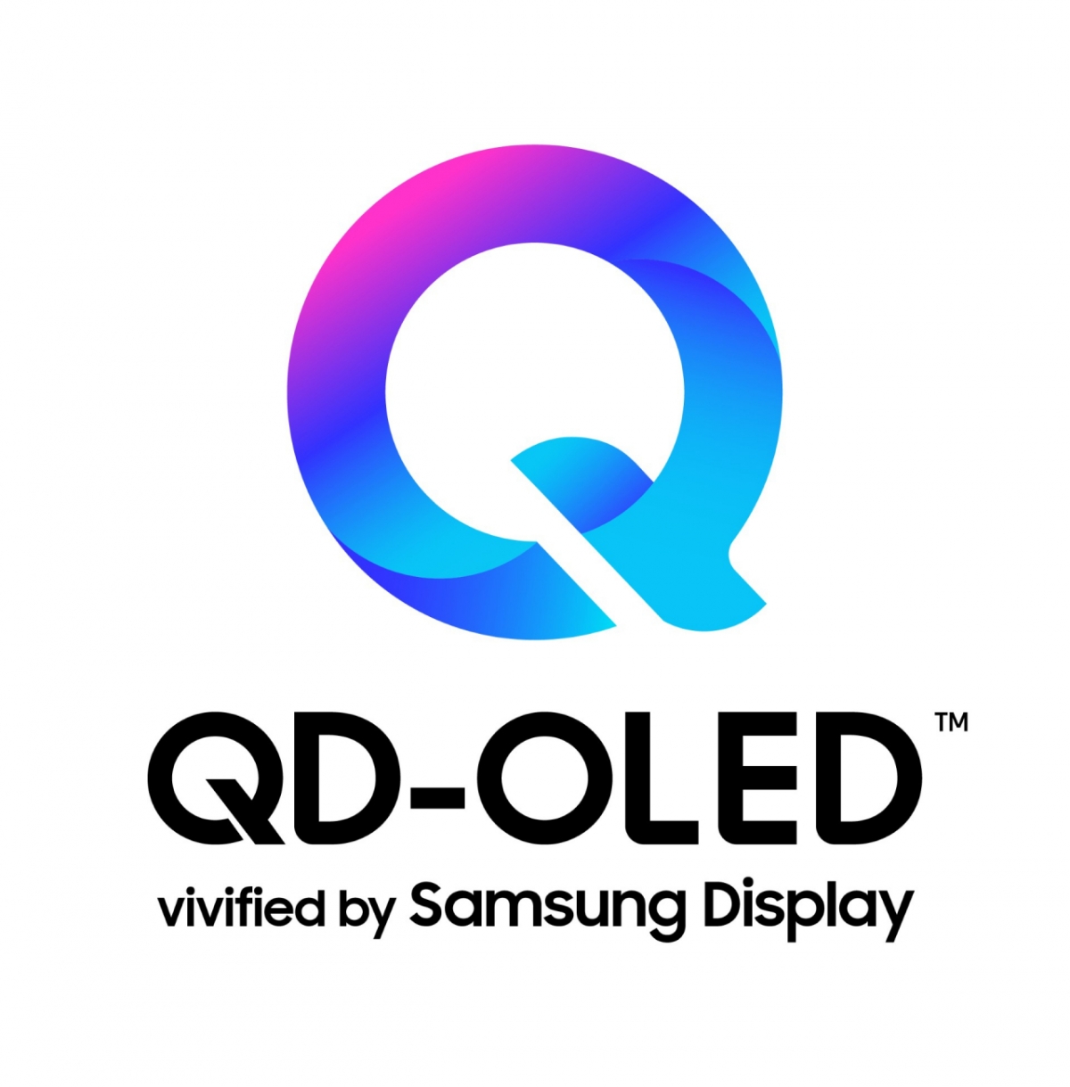 삼성디스플레이가 29일 공개한 QD-OLED(퀸텀닷-유기발광다이오드) 기술의 BI(브랜드 아이덴티티). /사진제공=삼성디스플레이