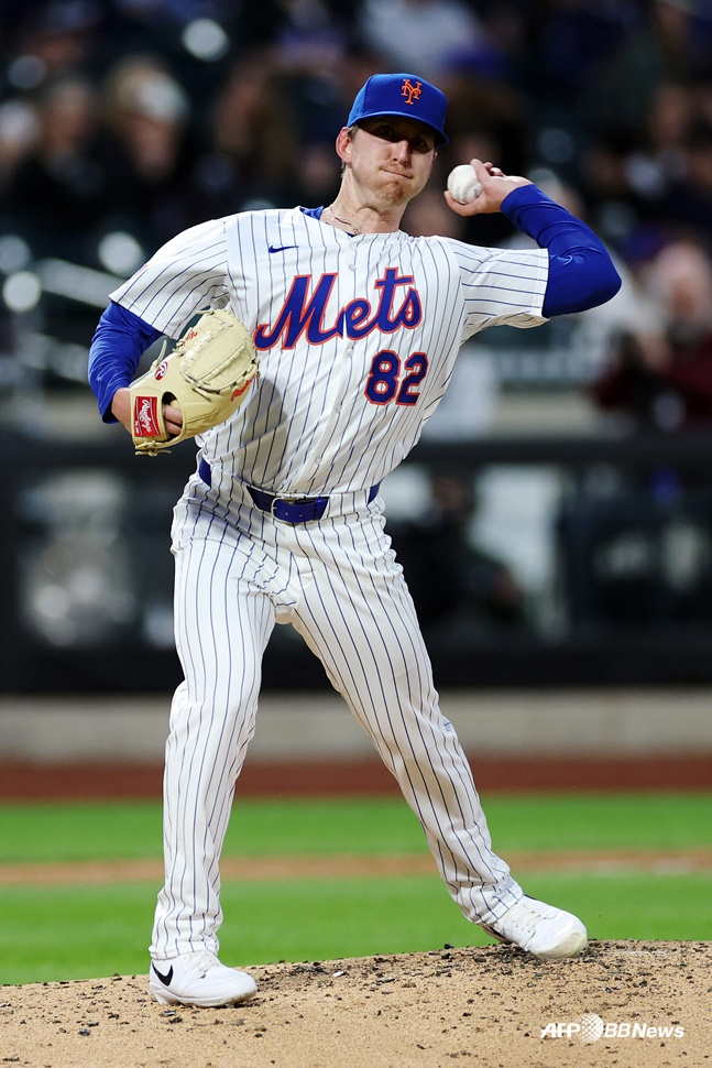 뉴욕 메츠 브랜든 와델이 1일(한국시간) 애리조나전에서 투구하고 있다. /AFPBBNews=뉴스1
