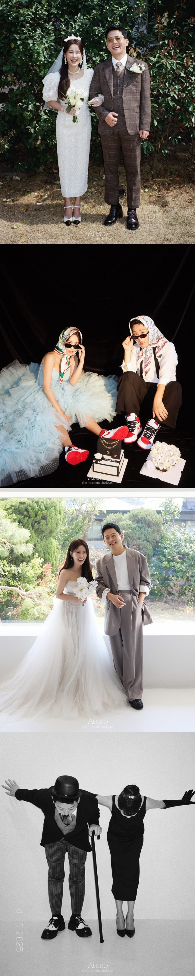 방송인 김지민이 게시한 웨딩사진./사진=김지인 인스타그램 화면캡쳐