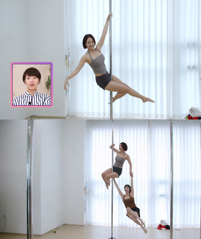  배우 이수경과 방송인 오정연은 오는 13일 방송되는 SBS플러스·E채널 '솔로라서'에서 함께 폴댄스를 배운 뒤 타로 점을 보고 맛집 투어까지 함께한다./사진=SBS플러스·E채널 '솔로라서'