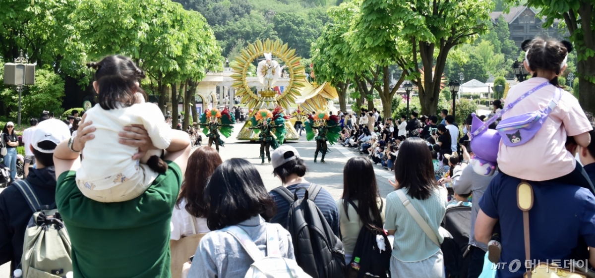 지난해 어린이날 용인 에버랜드의 모습/사진=임한별(머니S)