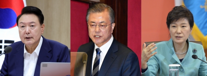 윤석열·문재인·박근혜 전 대통령. / 사진=뉴시스