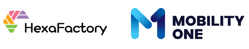 (사진 왼쪽부터)헥사팩토리 및 모빌리티원 로고/사진제공=모빌리티원