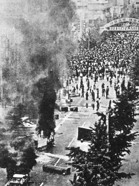 공수부대 집단 발포가 이뤄진 금남로 모습. /사진=5·18기념재단