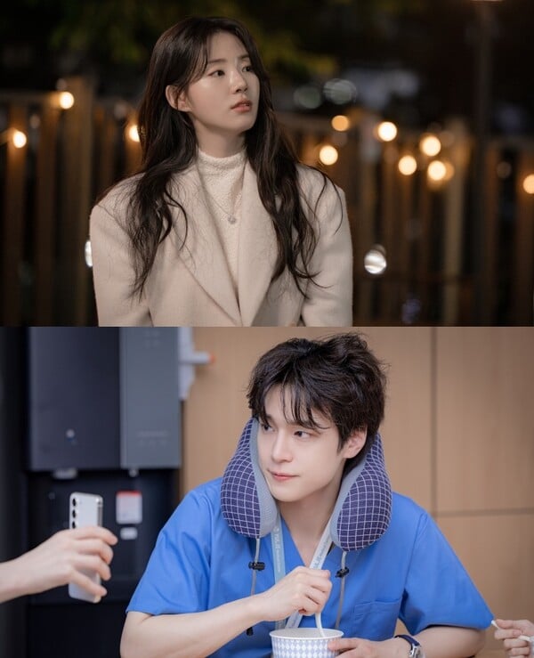 신시아(위)와 강유석, 사진제공=tvN