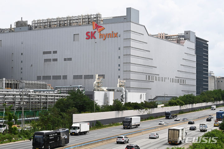 이날 경기도 이천시 SK하이닉스 본사 모습. /사진=뉴시스