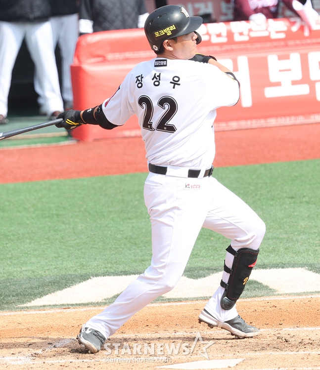 KT 위즈 장성우. /사진=김진경 대기자