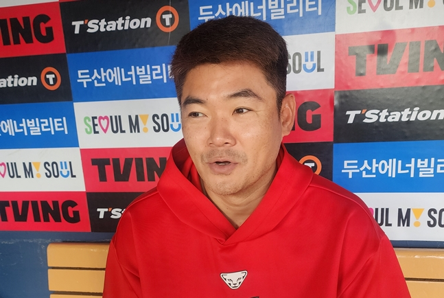 21일 인터뷰를 하고 있는 노경은. /사진=박수진 기자