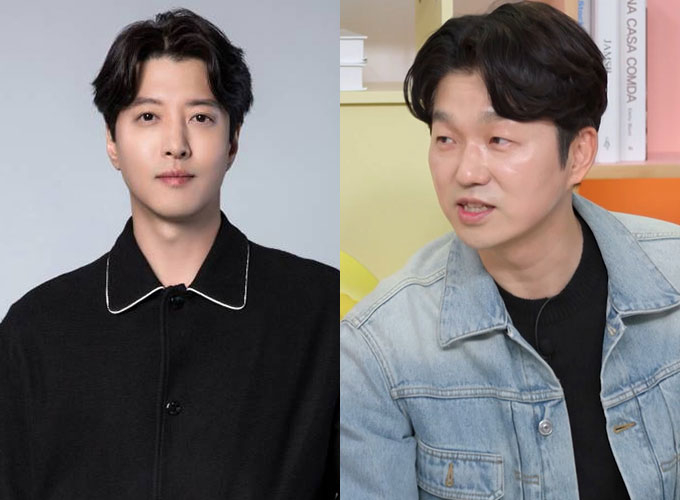 JTBC '이혼숙려캠프'에서 활약 중인 박민철 변호사(사진 오른쪽)가 절친한 배우 이동건(사진 왼쪽)의 이혼 절차를 변호사로서 도왔다고 고백했다. /사진=FNC엔터테인먼트, KBS2 '옥탑방의 문제아들' 방송 화면