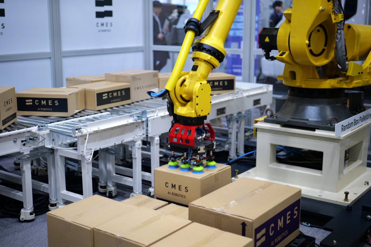 랜덤 박스 팔레타이징 솔루션/사진제공=씨메스