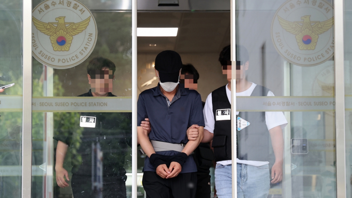 지난해 5월 발생한 서울 강남구 대치동 오피스텔 모녀 살인 사건의 범인 박학선의 모습. /사진=뉴스1 