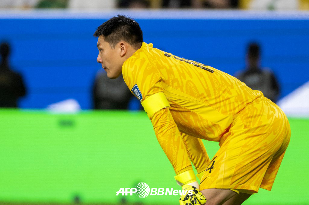 중국 축구대표팀 골키퍼 왕달레이. /AFPBBNews=뉴스1