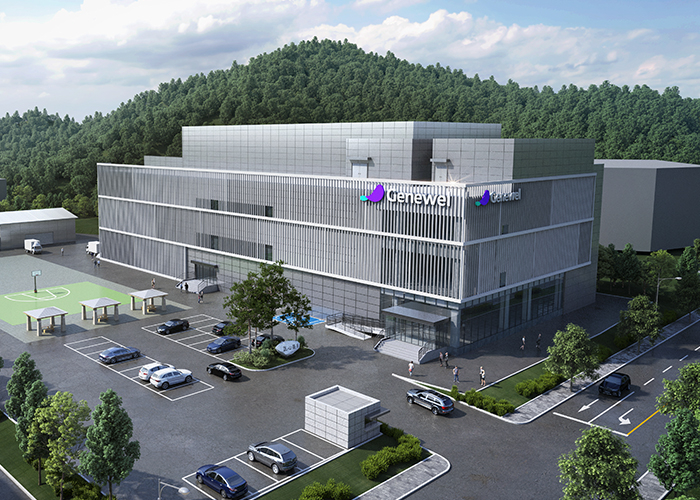 내년 완공될 제네웰의 원주 신공장 조감도. /사진=제네웰