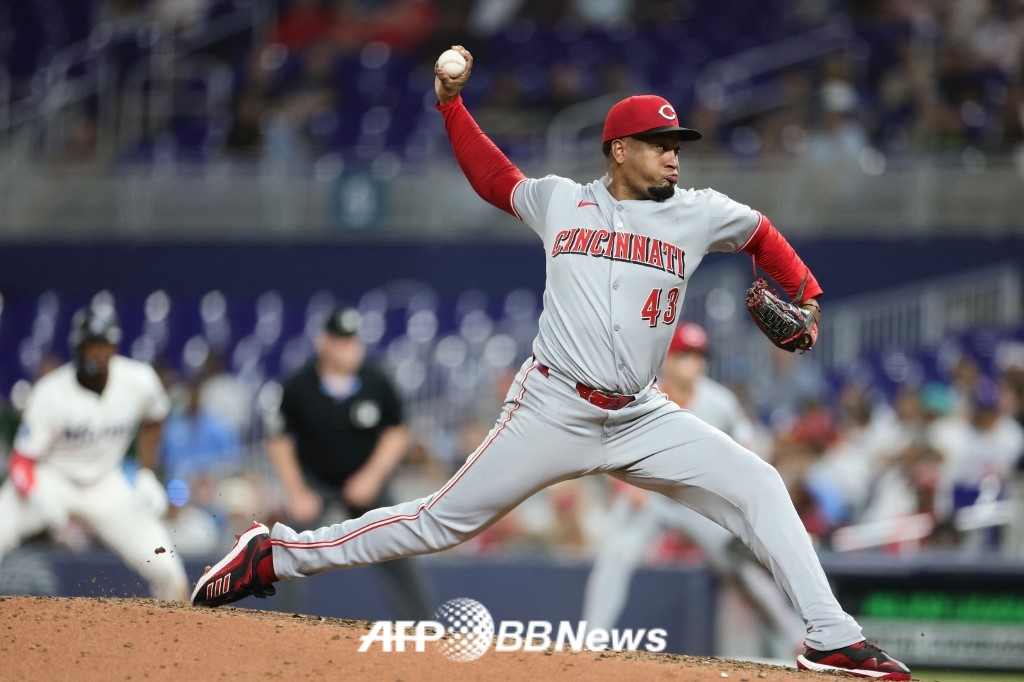 신시내티 레즈 시절 알렉시스 디아즈의 모습. /AFPBBNews=뉴스1