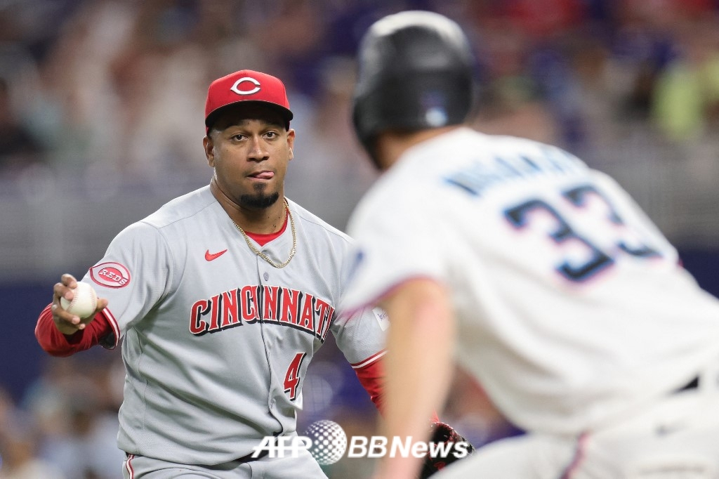 신시내티 레즈 시절 알렉시스 디아즈의 모습. /AFPBBNews=뉴스1