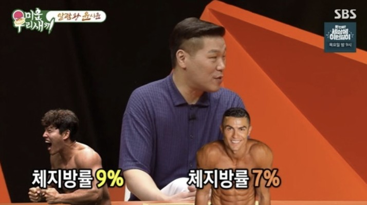 배우 윤시윤이 지난 1일 방송된 SBS 예능 '미운 우리 새끼'에 출연해 복근을 뽐냈다. /사진=SBS 예능 '미운 우리 새끼'