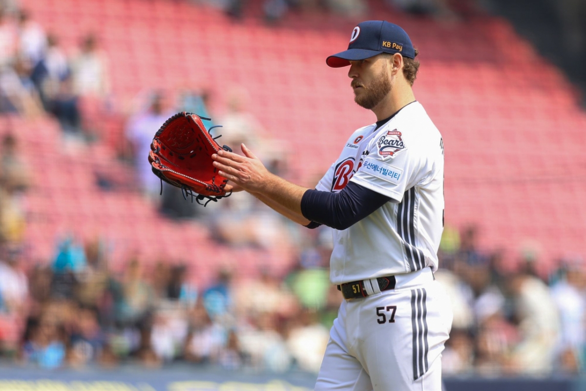 두산 베어스 외국인 투수 콜어빈. /사진=두산 베어스 제공