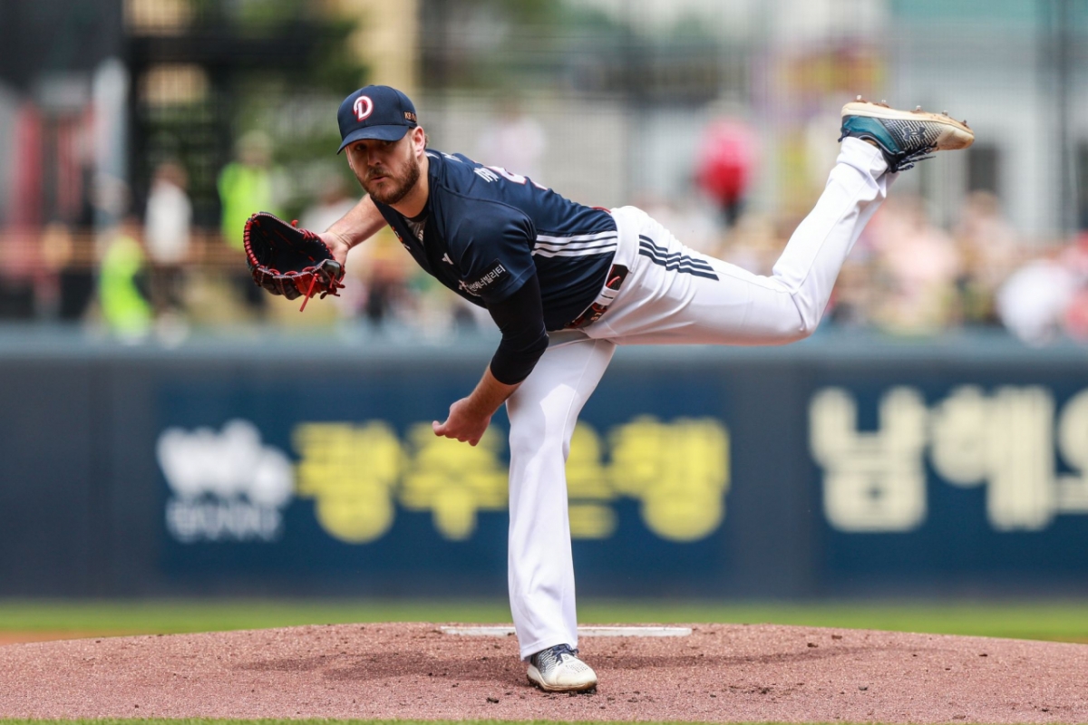 두산 베어스 외국인 투수 콜어빈. /사진=두산 베어스 제공