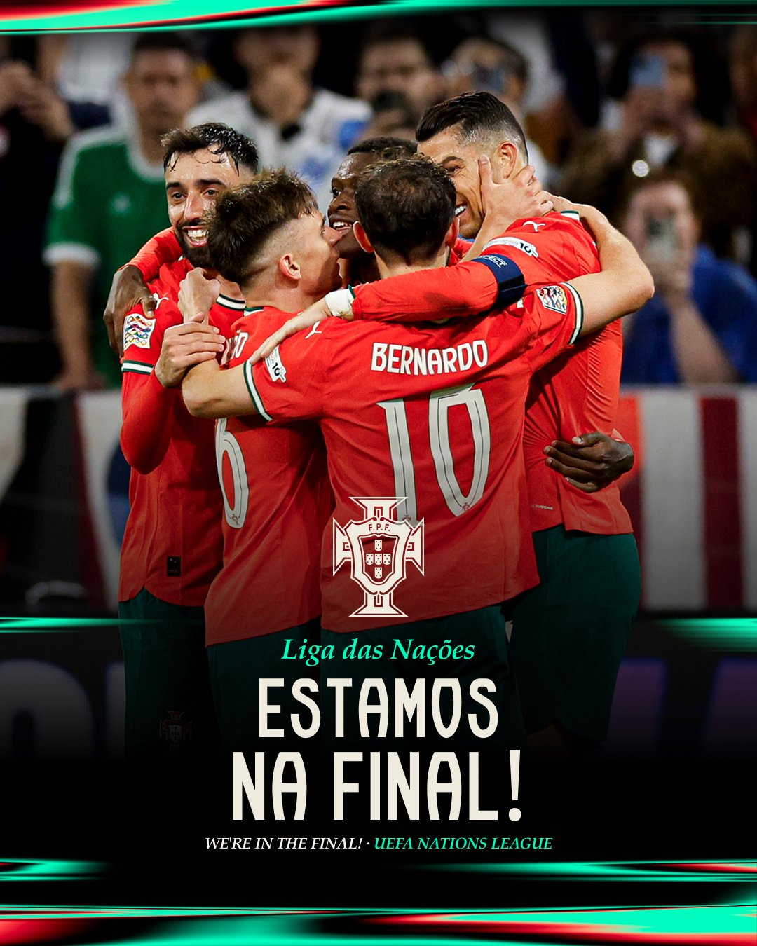 독일전 득점에 기뻐하는 포르투갈 국가대표팀 선수들. /사진=포르투갈 국가대표팀 공식 사회관계망서비스(SNS)