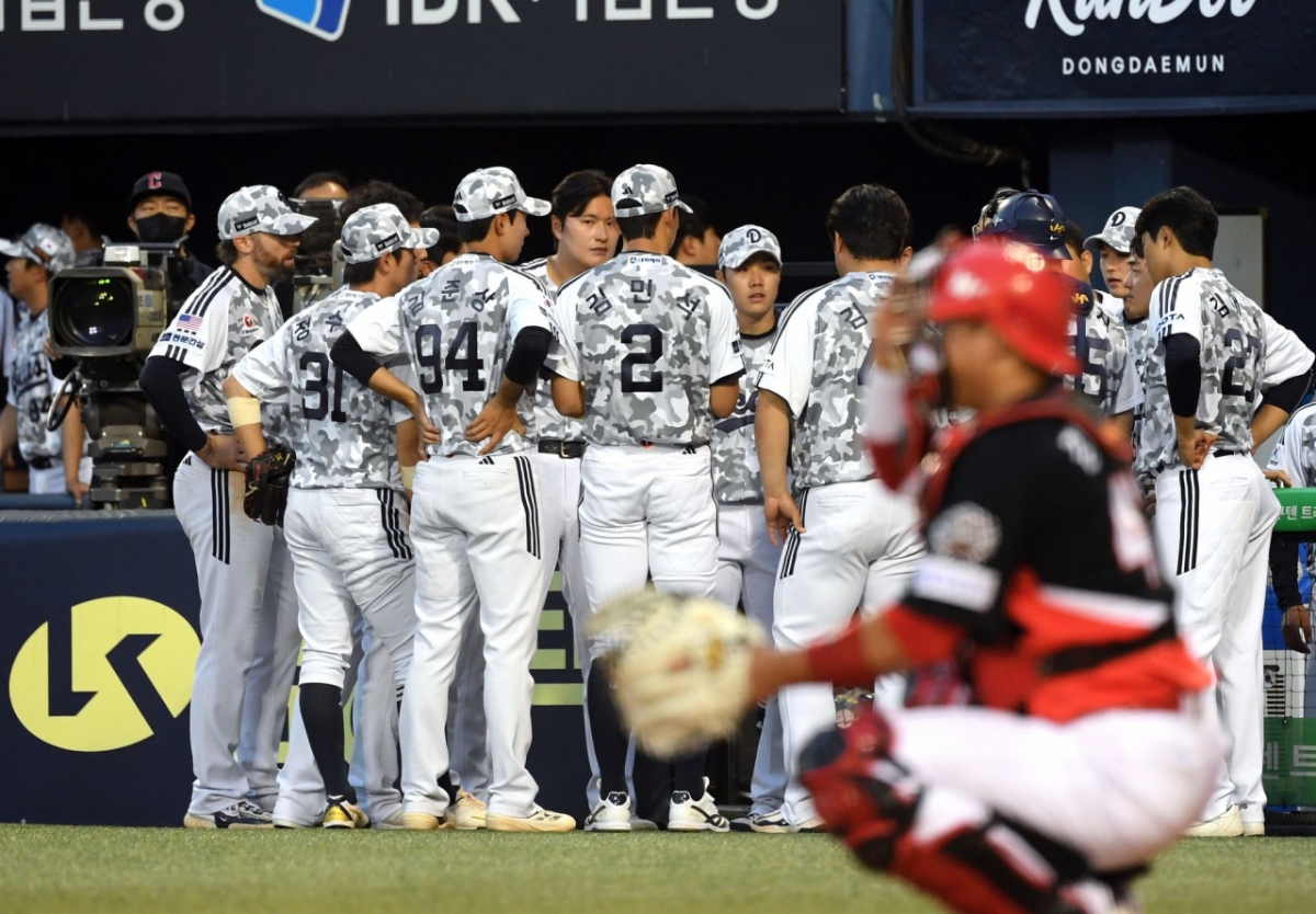 두산 베어스 선수단. /사진=두산 베어스 제공