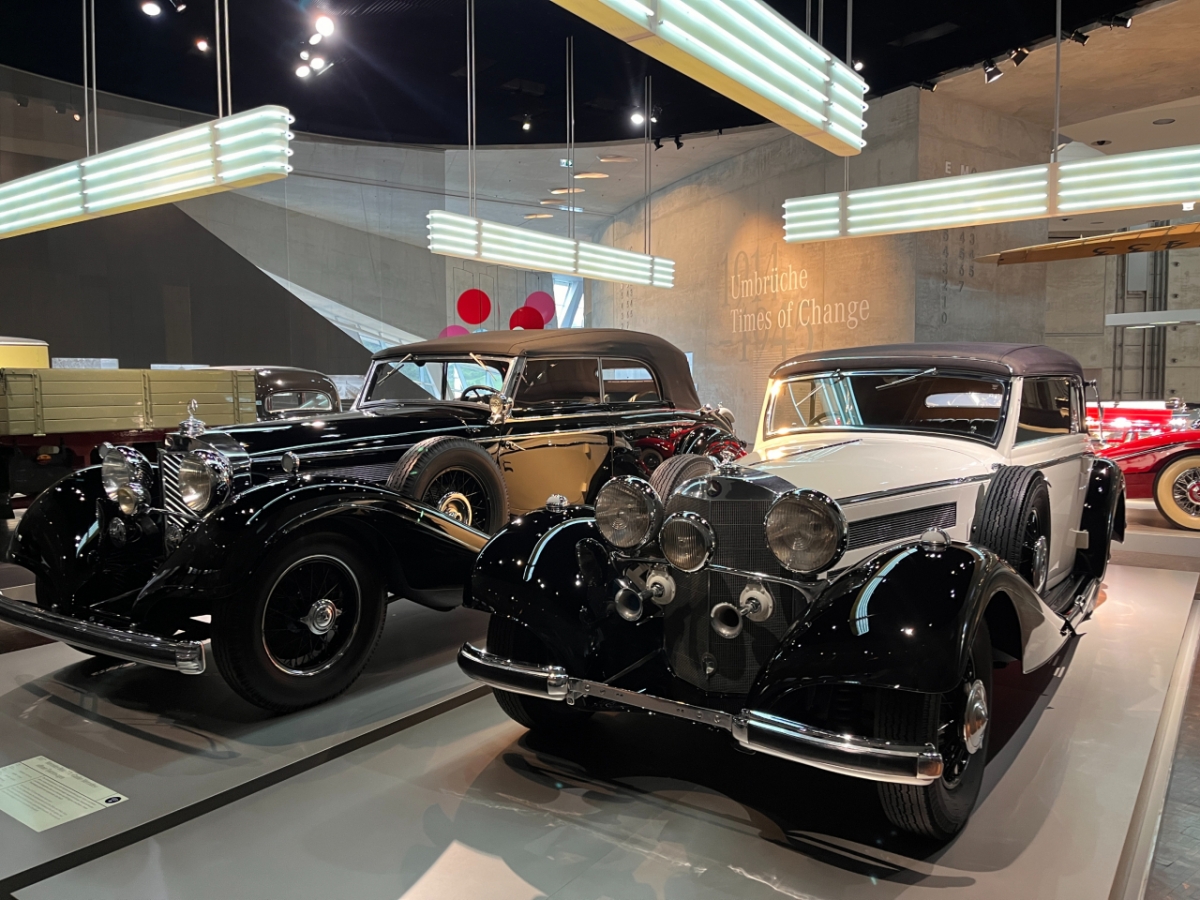 벤츠 박물관에 전시된 차량들의 모습/사진= 임찬영 기자