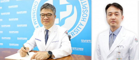 (사진 왼쪽부터) 전남대병원 순환기내과 안영근·김민철 교수