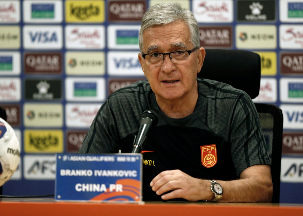 [리야드=신화/뉴시스] 브랑코 이반코비치 중국 축구 국가대표 감독. 2025.03.20.