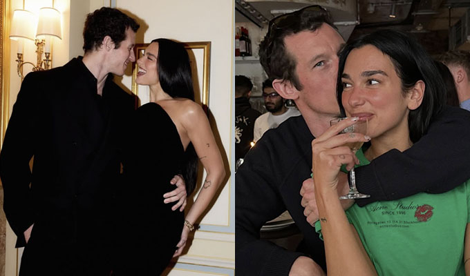 배우 칼럼 터너와 팝 가수 두아 리파가 함께 있는 모습. /사진=두아 리파 인스타그램