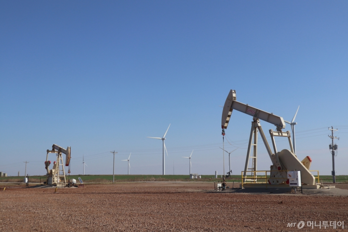 미국 오클라호마주 광구 셰일 생산시설. /사진제공=SK이노베이션
