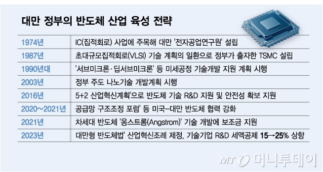 대만 정부의 반도체 산업 육성 전략/그래픽=김다나