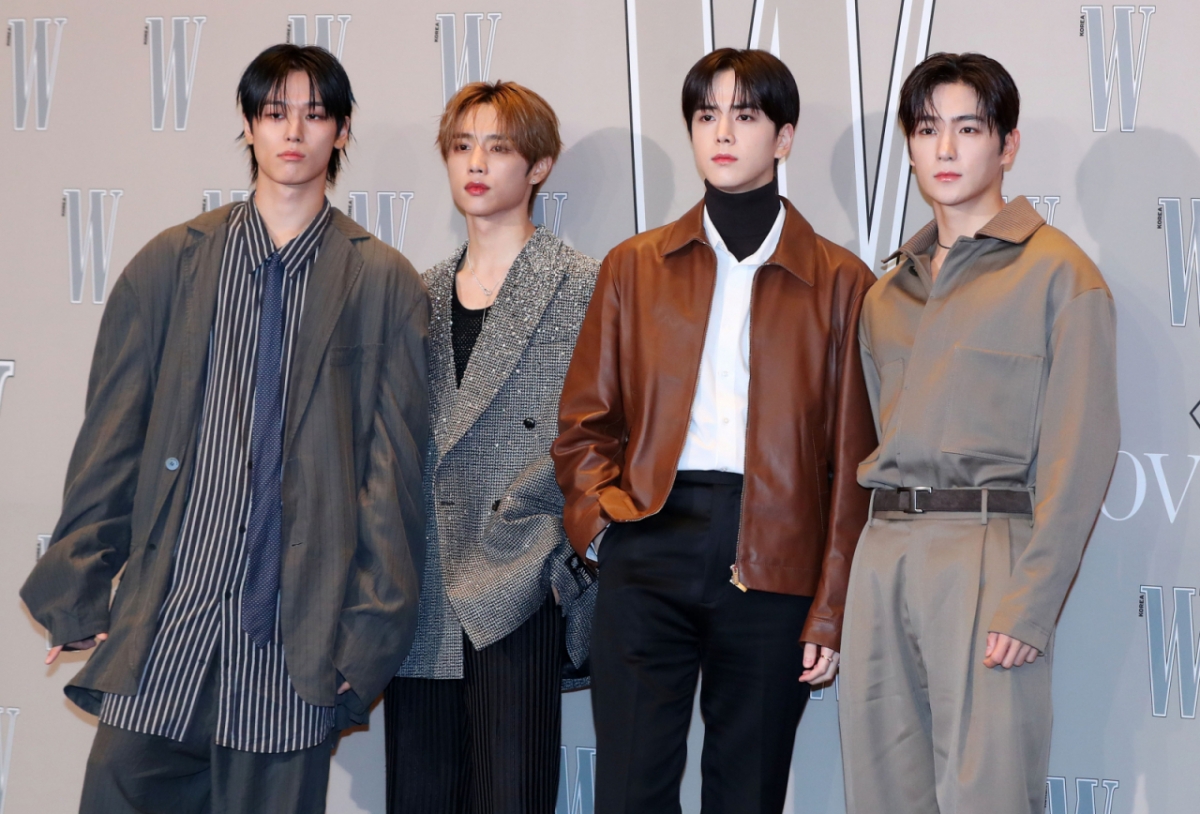 그룹 더보이즈 주연(왼쪽부터), 선우, 영훈, 현재. /사진=뉴시스