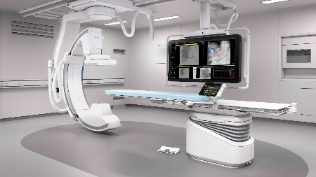 이대서울병원 대동맥혈관병원이 도입한 필립스의 인터벤션 엑스레이 장비 '아주리온'(Azurion)의 모습.