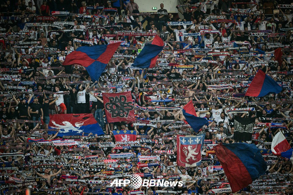 프랑스 프로축구 올랭피크 리옹 서포터스. /AFPBBNews=뉴스1