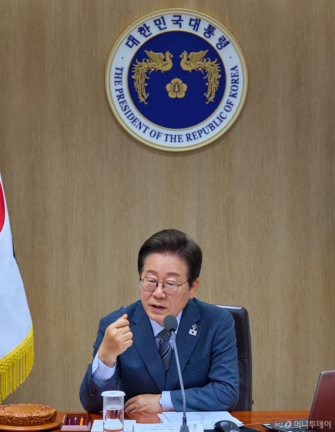 (서울=뉴스1) 허경 기자 = 이재명 대통령이 24일 서울 용산 대통령실 청사에서 열린 국무회의에서 발언하고 있다. (대통령실 제공. 재판매 및 DB 금지) 2025.6.24/뉴스1 Copyright © 뉴스1. All rights reserved. 무단 전재 및 재배포, AI학습 이용 금지. /사진=(서울=뉴스1) 허경 기자