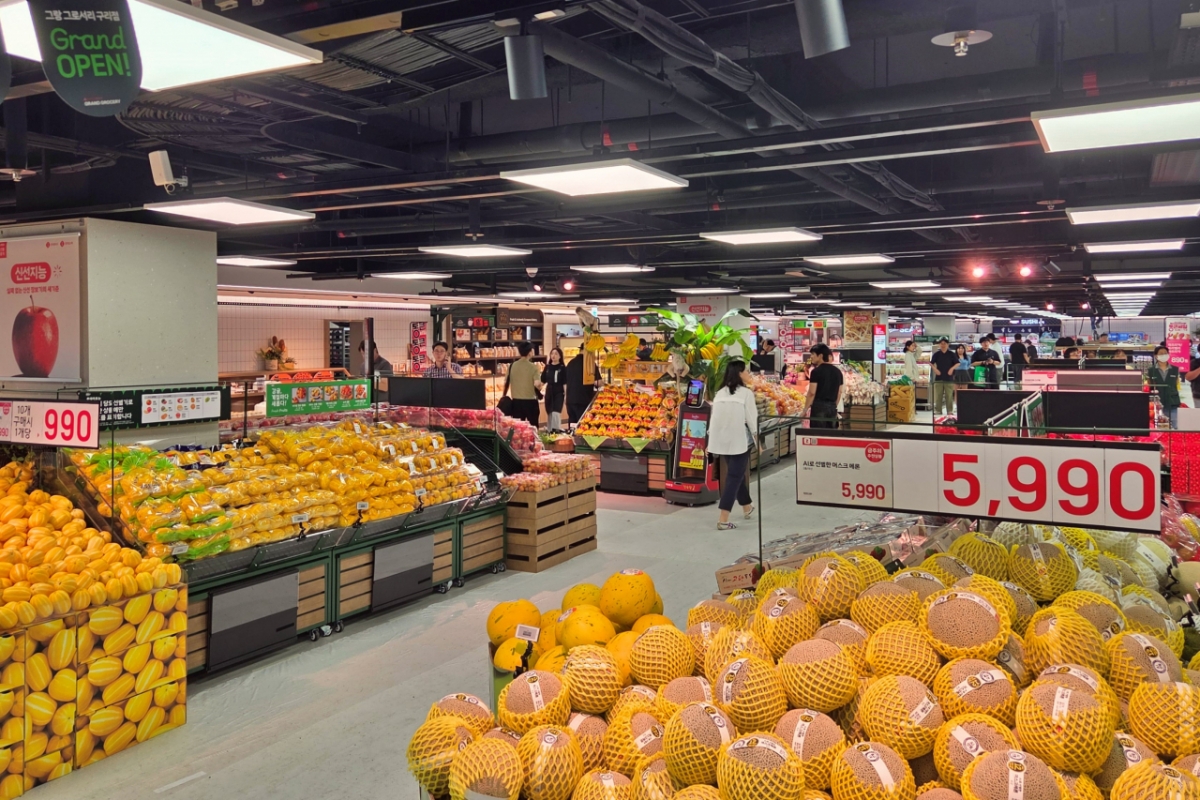 롯데마트 그랑그로서리 구리점 매장 전경. /사진제공=롯데마트 