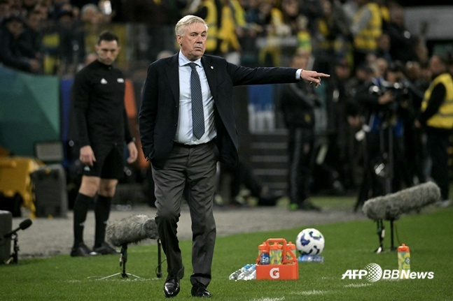 카를로 안첼로티 감독.  /AFPBBNews=뉴스1