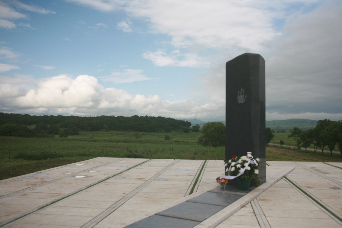 유니베라 크라스키노 농장에 위치한 안중근 의사의 단지동맹비. /사진=유니베라