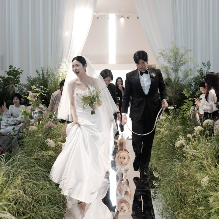 서동주는 지난달 29일 경기 성남시 모처에서 4살 연하 비연예인 지모씨와 결혼식을 올렸다. /사진=인스타그램 갈무리