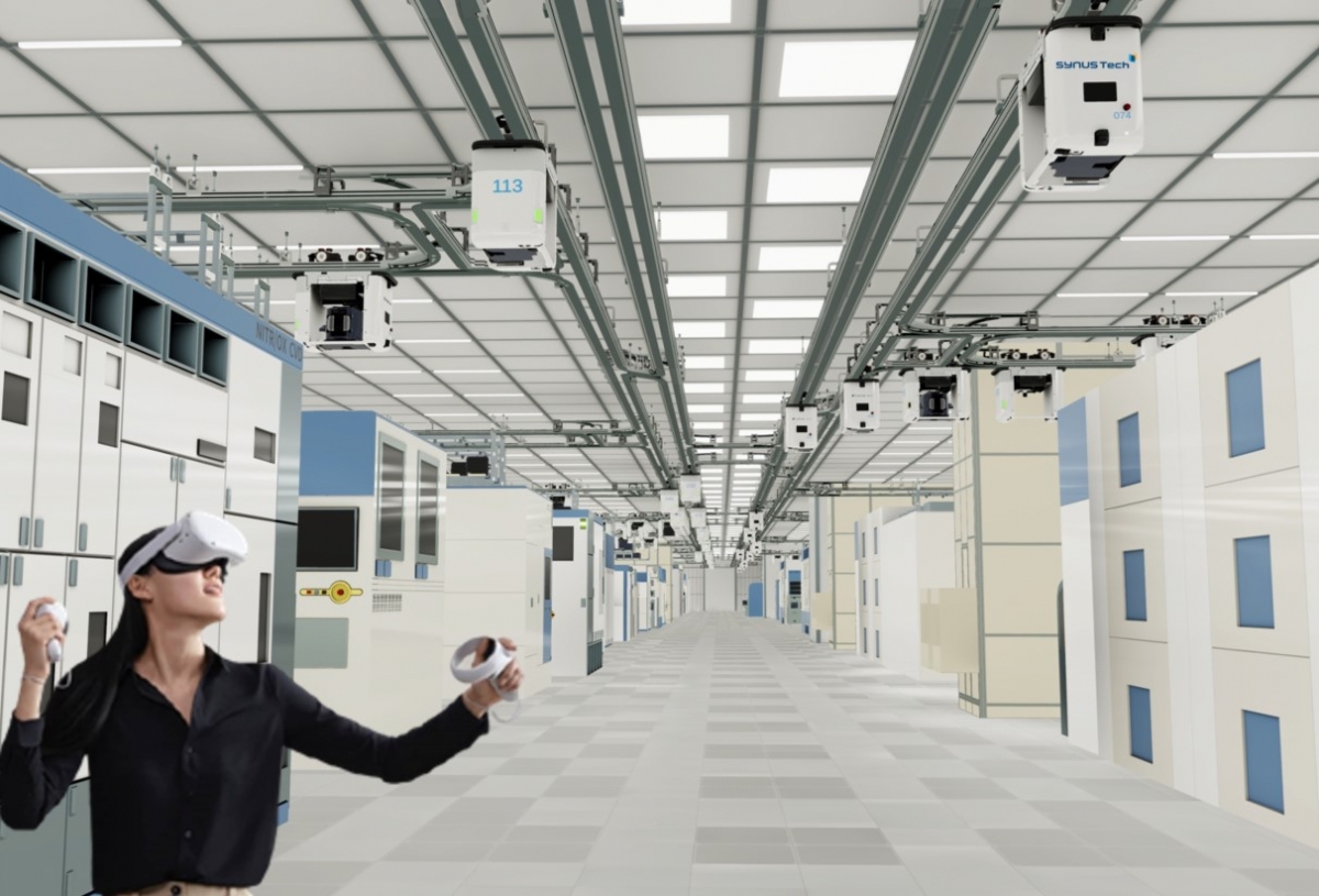 시너스텍 디지털 트윈 현장 구축 시뮬레이션 화면.시너스텍/사진제공=