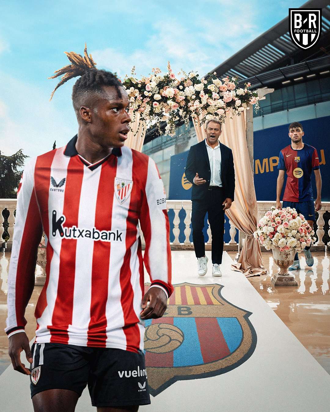 FC바르셀로나 이적에 임박한 상황에서 협상이 결렬된 뒤 아틀레틱 클루브와 10년 재계약을 체결한 니코 윌리엄스. /사진=B/R 풋볼 SNS 캡처