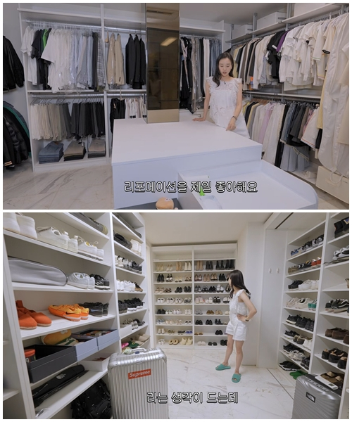 손연재가 지난 3일 자신의 유튜브 채널 '손연재 sonyeonjae'에 서울 한남동 신혼집 최초공개'란 제목의 영상을 통해 집을 공개했다./사진=손연재 유튜브 채널 영상 캡처 