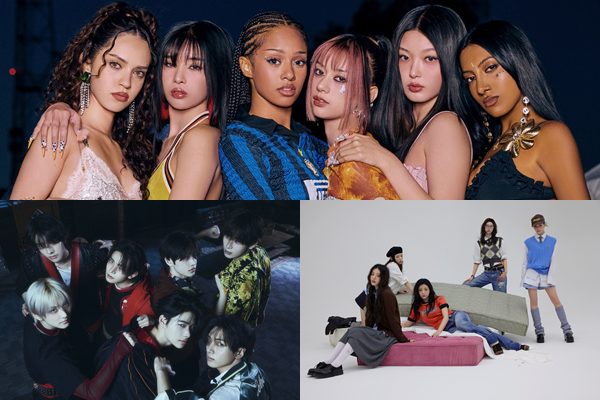 (상단부터 시계방향) 캣츠아이, 아일릿, 엔하이픈 / 사진=하이브, 빌리프랩