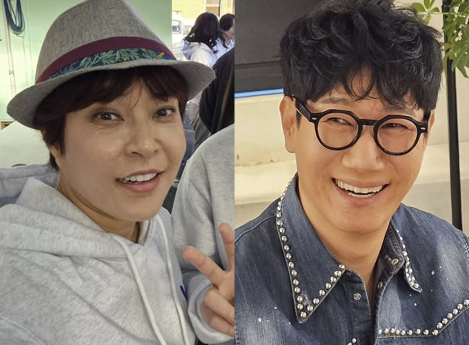 코미디언 조혜련이 방송인 지석진의 훈수로 잠원동 아파트를 팔았다며 아쉬움을 토로한다./사진=조혜련, 지석진 인스타그램