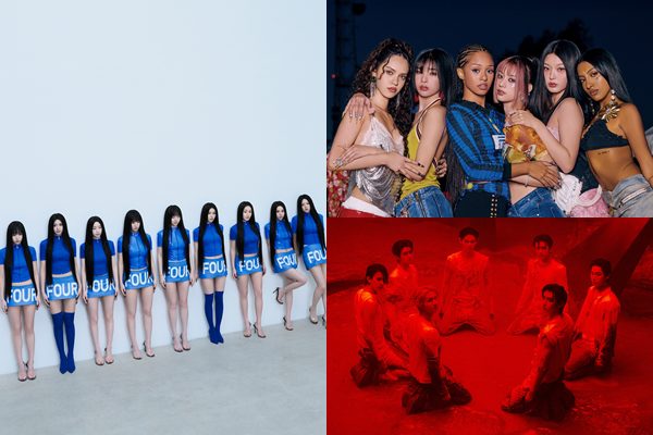 (왼쪽부터 시계방향) 트와이스, 캣츠아이, 엔하이픈 / 사진=JYP엔터테인먼트, 하이브 아메리카, 빌리프랩