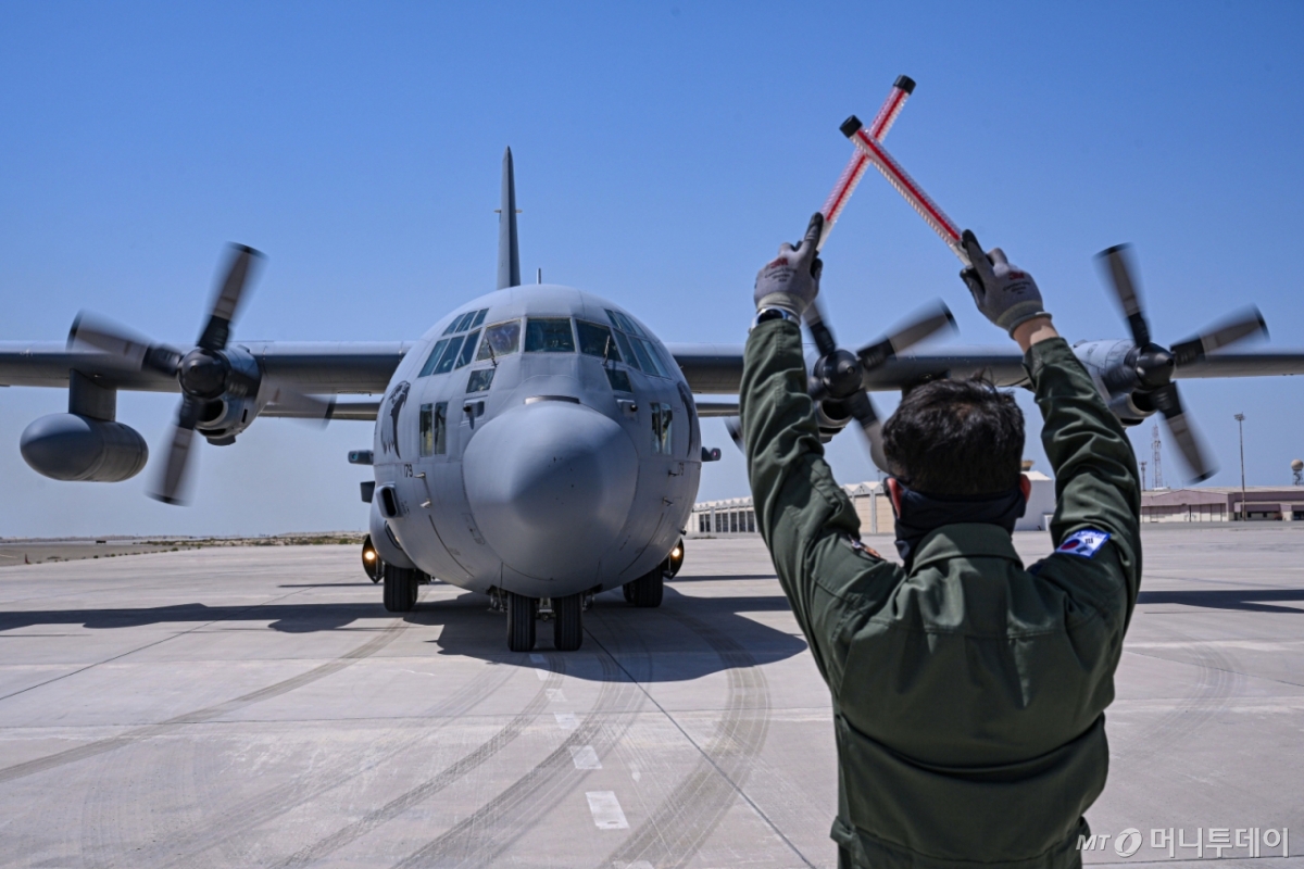 공군의 C-130H 수송기. / 사진=공군