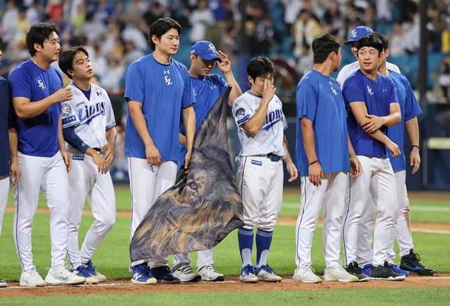 삼성 라이온즈 선수들. /사진=삼성 라이온즈 제공