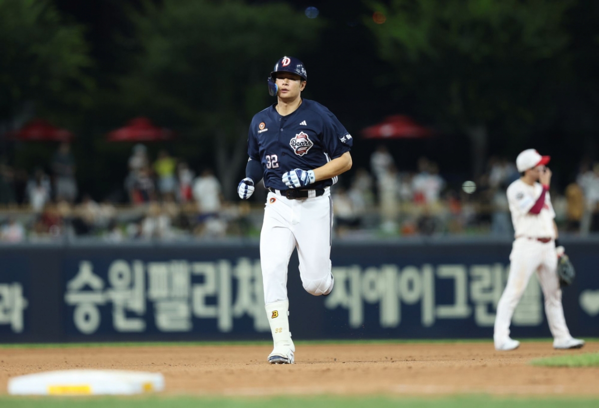29일 두산 베어스 김재환의 모습. /사진=두산 베어스 제공